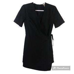 BCNU Black Wrap Style Romper Contemporary Classic Size Small